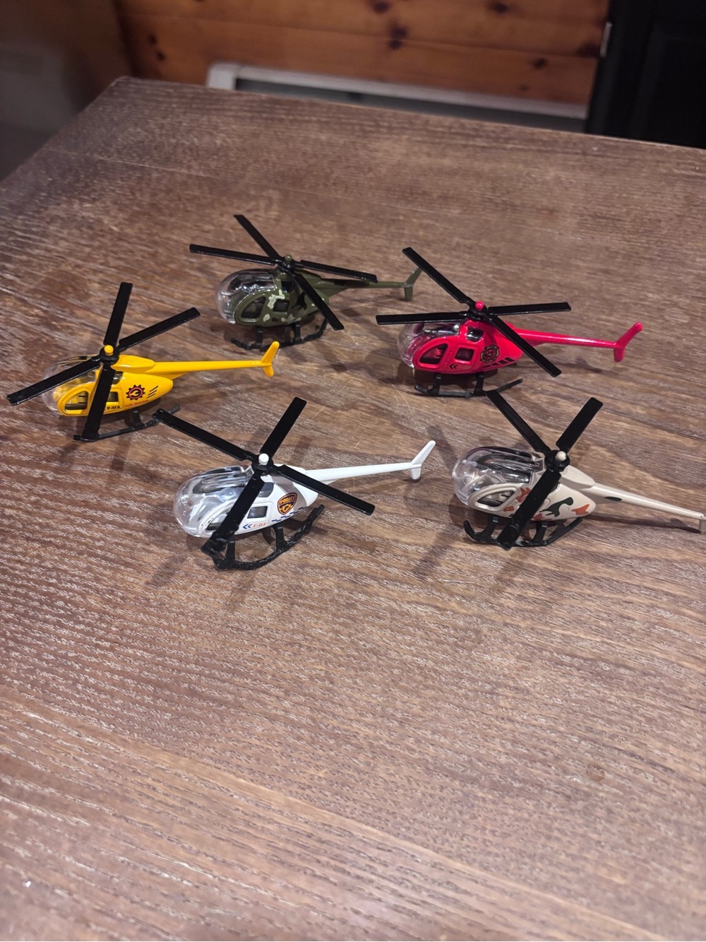 Kids Mini Rescue Helicopter Toy Set - Multicolor